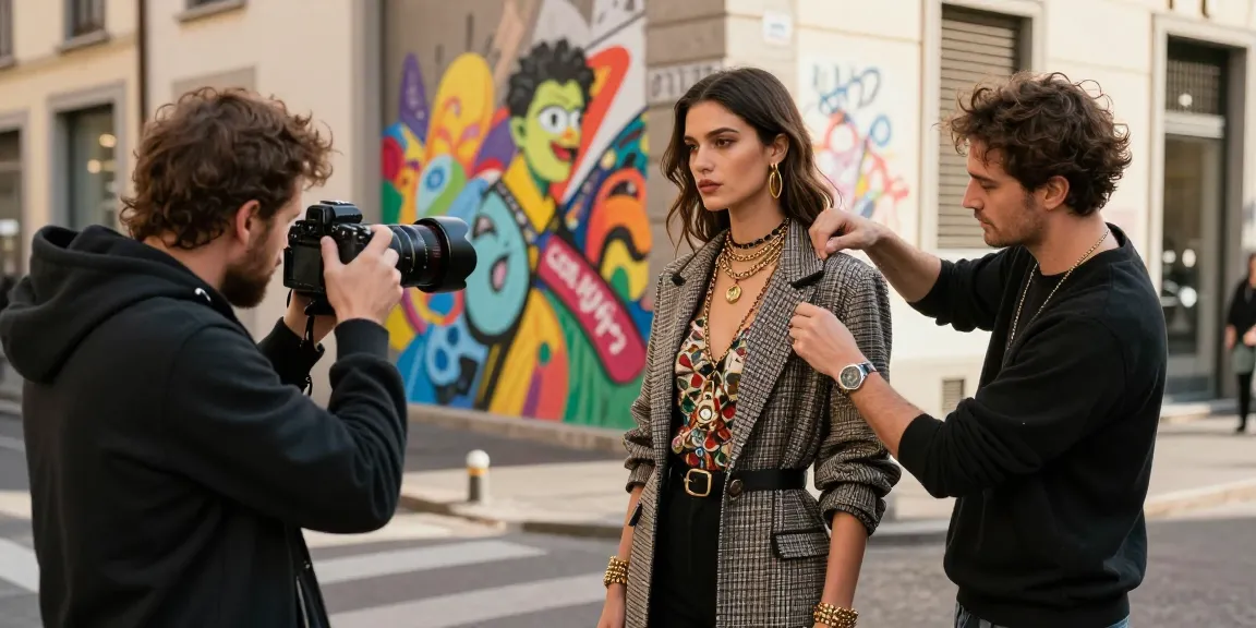 Photographe de mode à Milan capturant l'essence de la mode contemporaine.