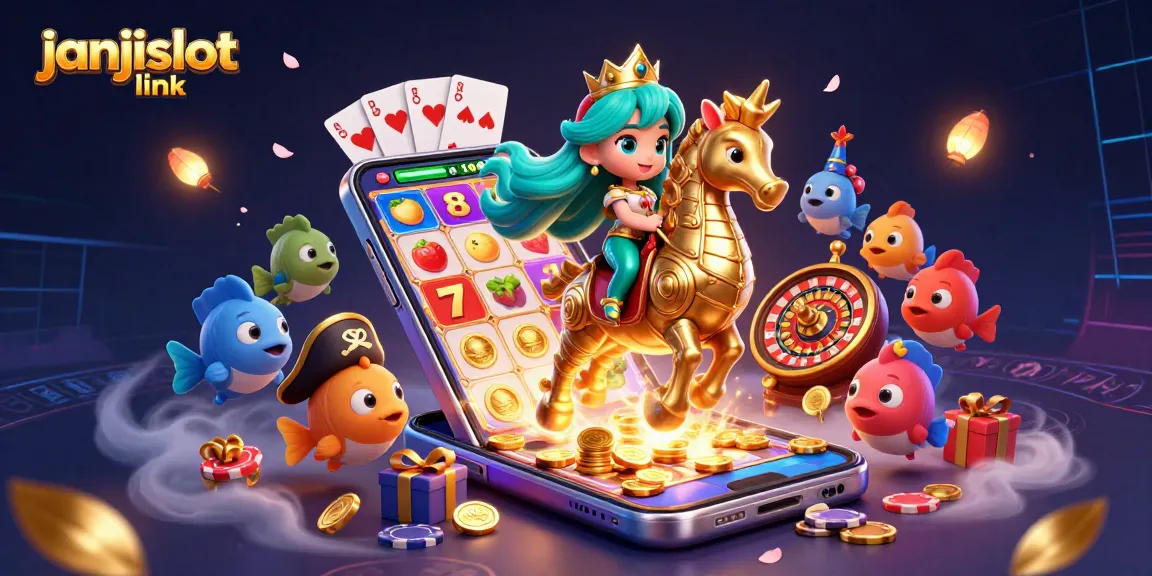 Spin and win with the vibrant janjislot link featuring a magical mermaid and casino elements.