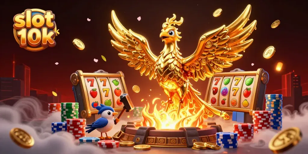 Menangkan permainan slot 10k dengan simbol keberuntungan di ilustrasi fantastis.