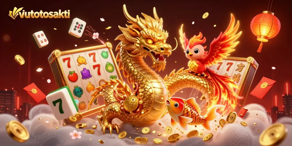 viutotosakti menawarkan bermain mesin slot dengan karakter naga bertuah dan elemen keberuntungan lainnya.