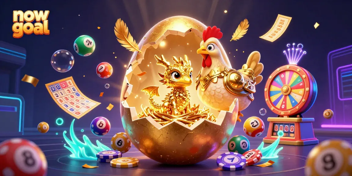 Watch the vibrant now goal scene with a golden dragon on poker chips amid dynamic lottery elements.