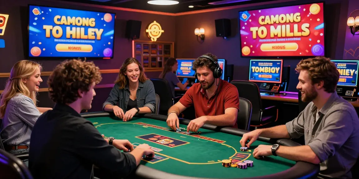 Scène de jeu passionnante montrant des joueurs profitant des jeux de casino en ligne avec des graphismes vibrants et une atmosphère dynamique.
