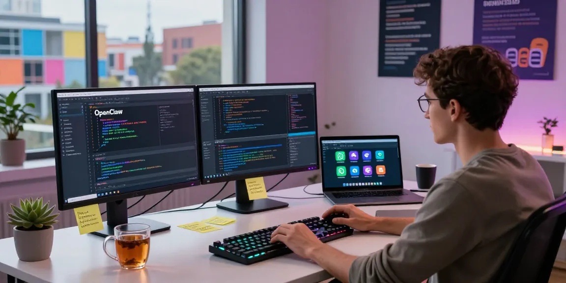 openclaw user customizing AI features in a modern software development workspace