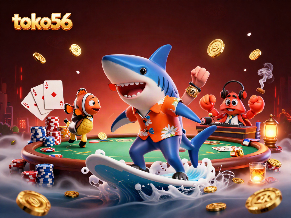 Gamer toko56 merasakan kegembiraan taruhan di kasinonya yang dipenuhi karakter lucu.