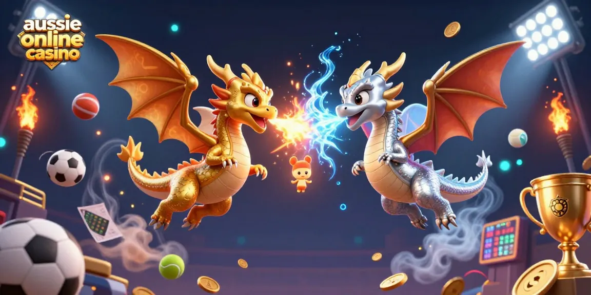 Experience thrilling gameplay at an aussie online casino with dynamic dragons and sports elements.