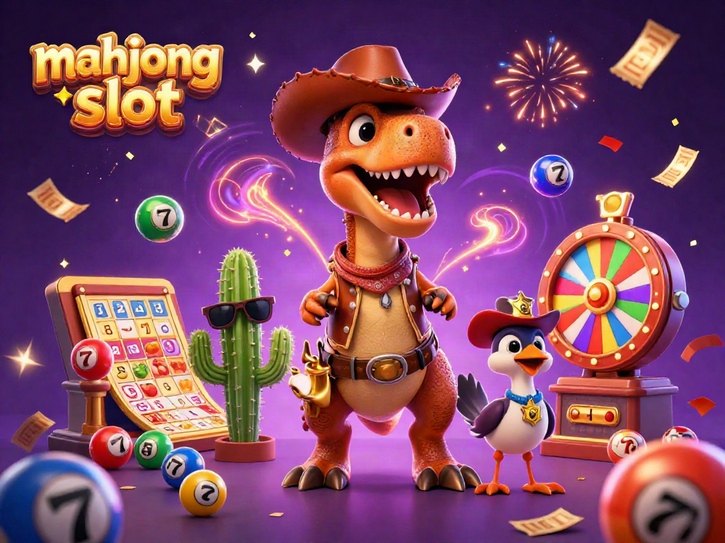 Experience the excitement of mahjong slot with vibrant characters and dynamic casino elements.