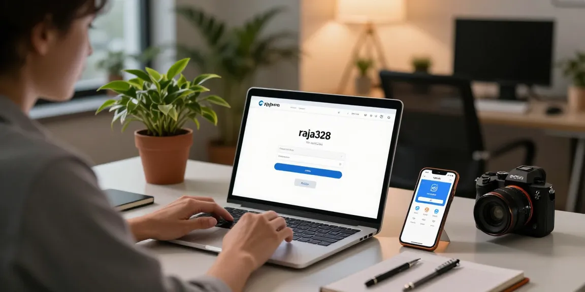 Logging into the secure login raja328 portal from a modern office setup