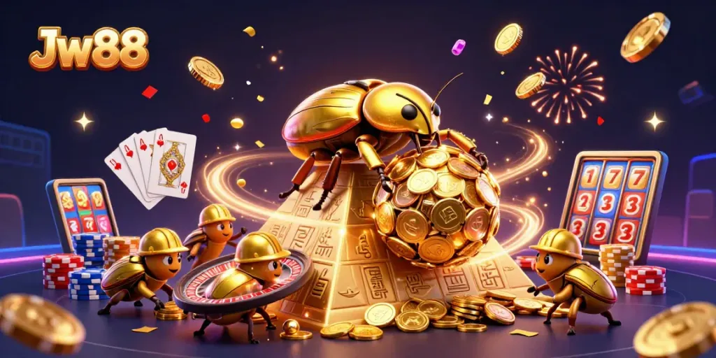 Engage with Jw88 and win exciting prizes in a vibrant casino scene full of action.