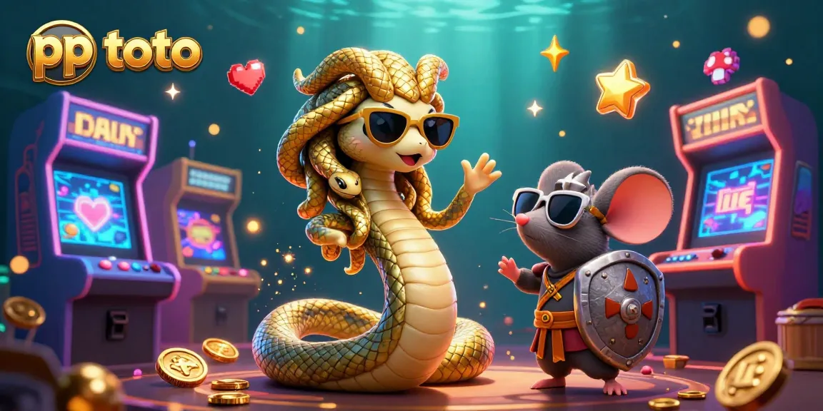 Pp toto enhances gaming excitement with a lively casino atmosphere featuring charming characters.