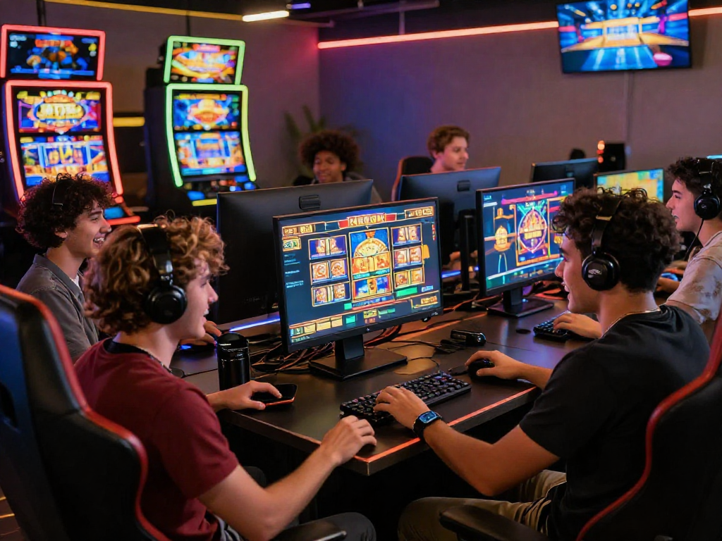 Players enjoying online slot games while exploring info slot features