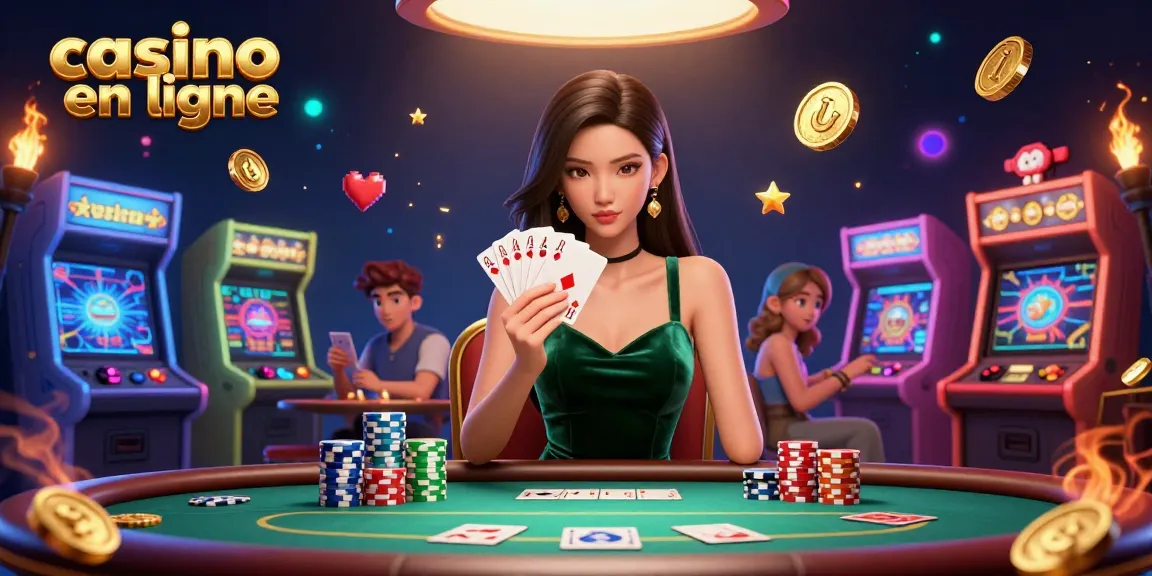 Jouez à des jeux dynamiques dans un meilleur casino en ligne avec un joueur de poker stratégique en focus.