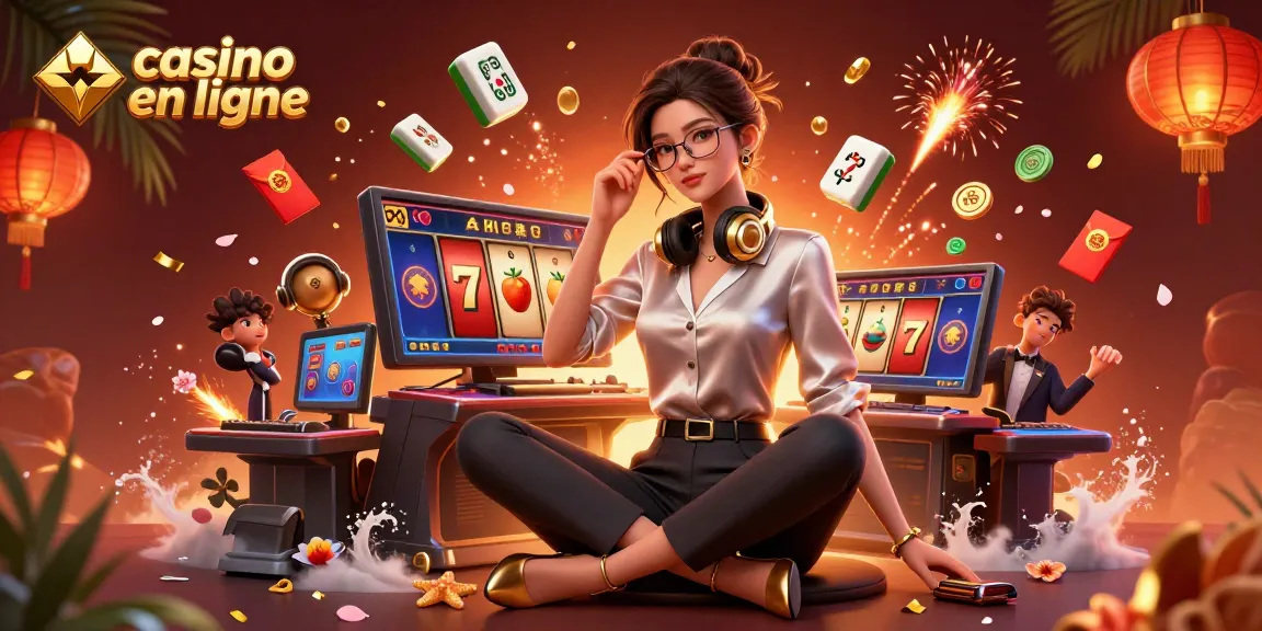 Plongez dans le casino en ligne avec une configuration de jeu haute technologie frappante présentant des rouleaux de machines à sous dynamiques.
