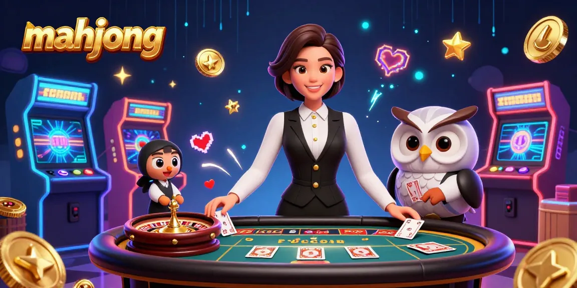 Experience exciting mahjong play with vibrant dealers, arcade elements, and rich visuals.