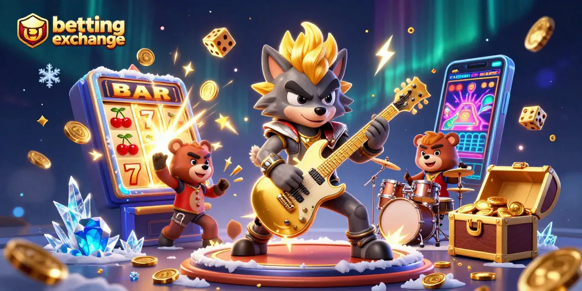 Experience the excitement of betting exchange with a vibrant 3D casino scene featuring dynamic characters and fun gaming elements.
