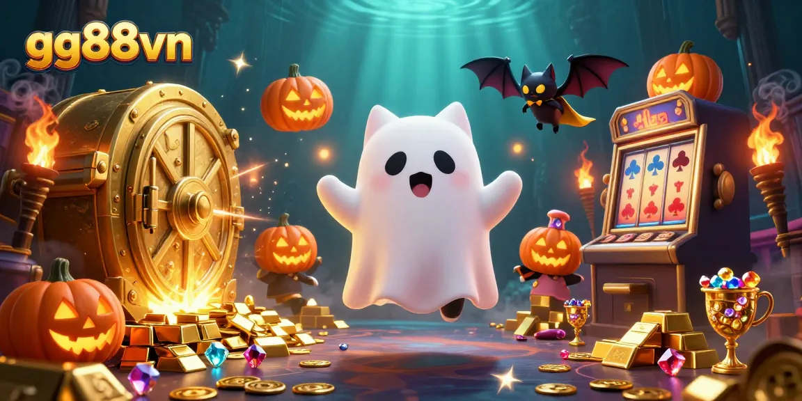 Win big with gg88vn in a vibrant casino scene full of festive characters and treasures!