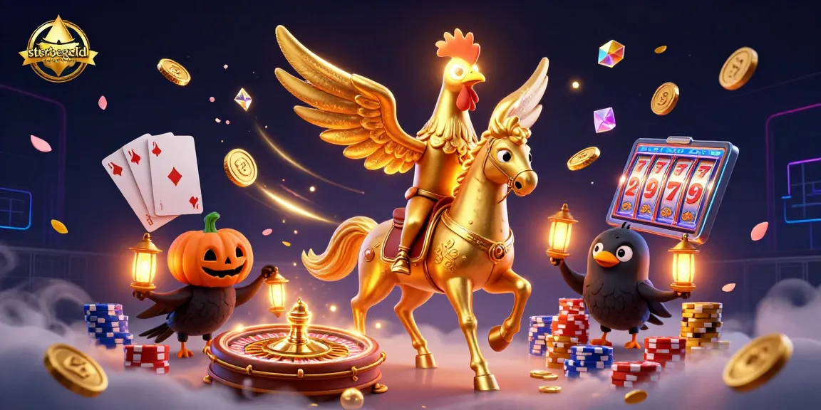 Win big at sterbegeld-versicherungen with golden rooster in a magical casino scene.