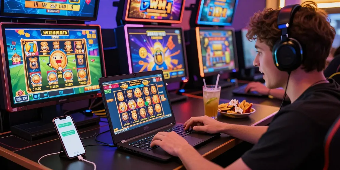 Engaging online gaming scene with a player enjoying deposit pulsa tanpa potongan for a seamless gaming experience.