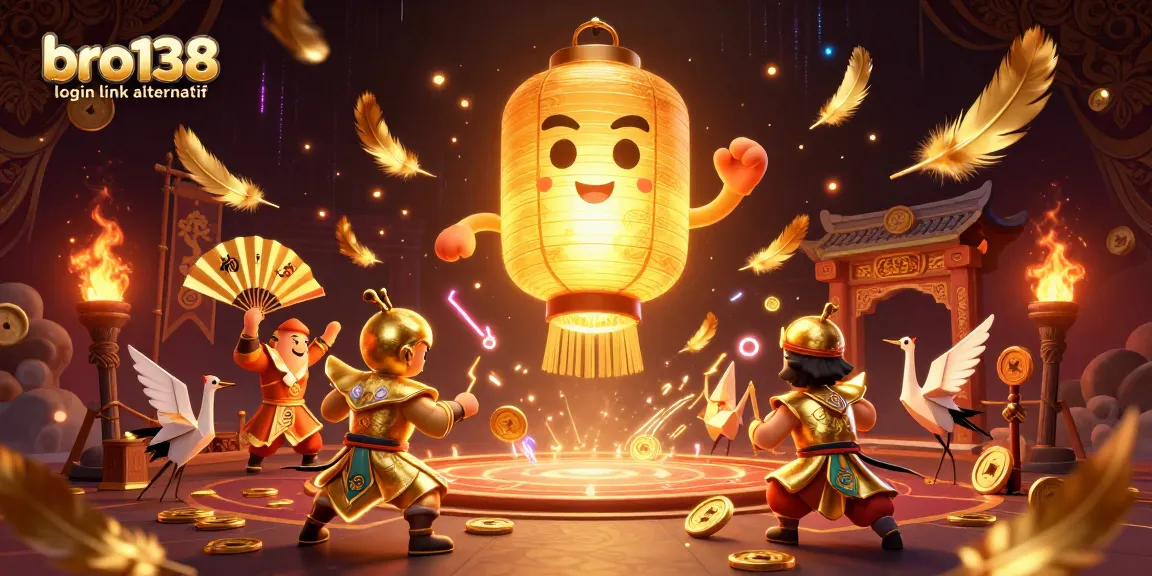 Join the excitement at bro138 login link alternatif to experience high-stakes gaming with golden lantern spirits and vibrant casino elements.