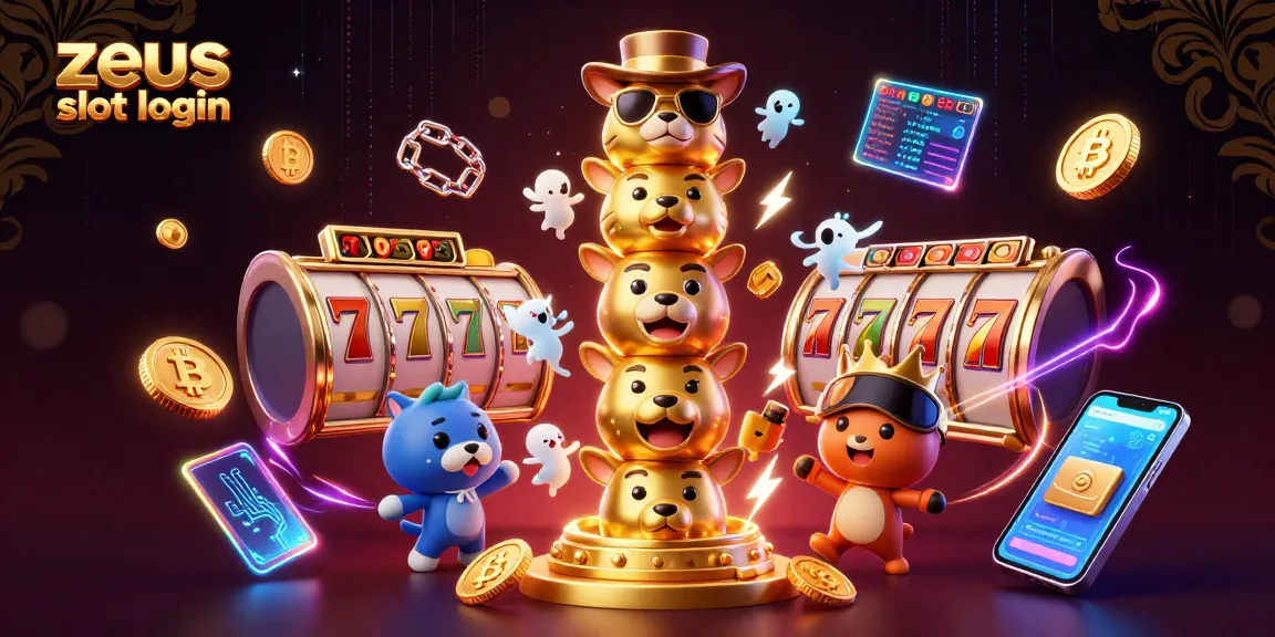 Experience zeus slot login with vibrant casino visuals featuring unique game elements and characters.