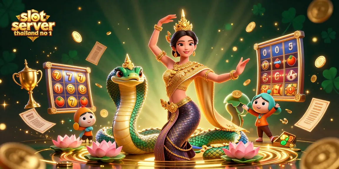 Win big with slot server thailand no 1 featuring a captivating Thai dancer and vibrant jackpot elements.
