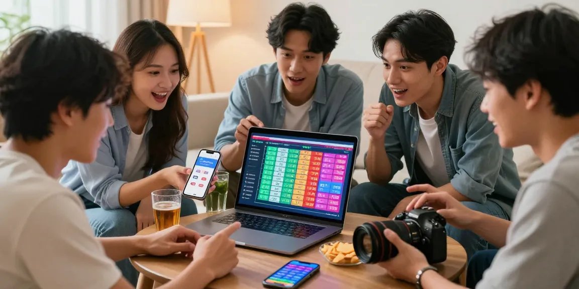 Pengguna diana4d sedang menganalisis angka togel dengan antusias di ruang tamu.