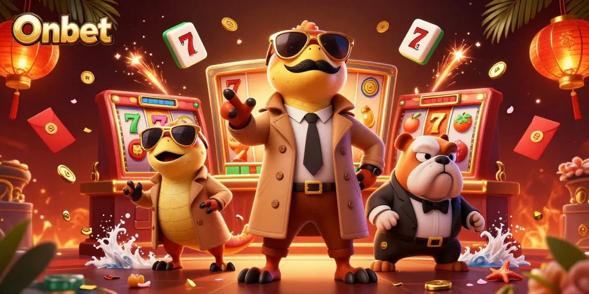 Engage in thrilling gaming at Onbet with vibrant 3D casino scene demonstrating excitement and opportunities.