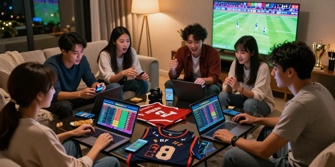 Friends discussing sports betting strategies with newbet4d platforms in a cozy living room.