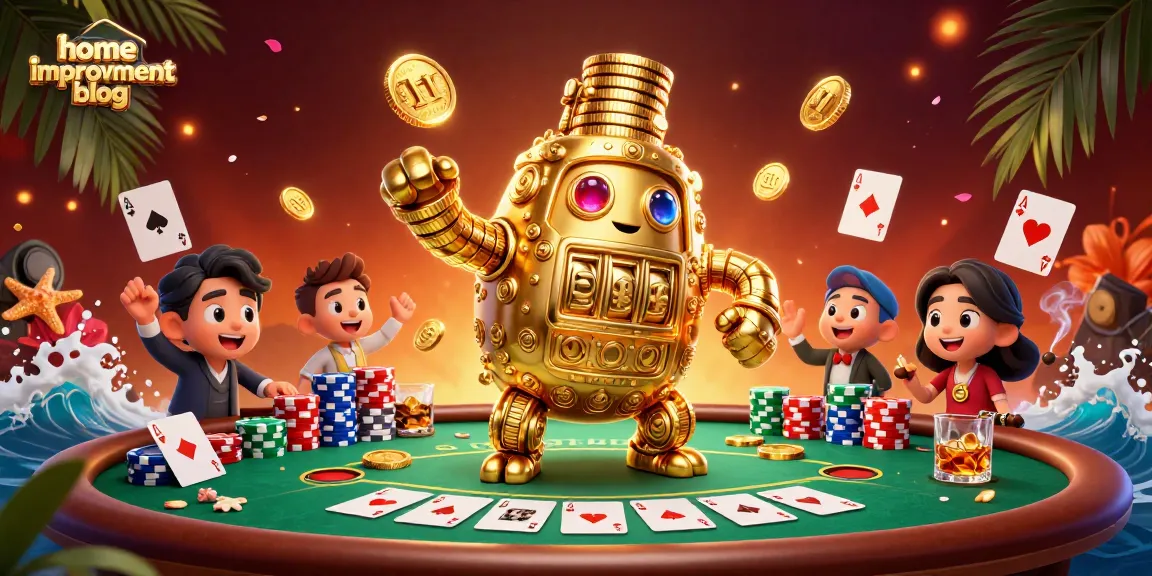 Engage with our home improvement blog as you explore high-stakes poker action in a stunning 3D scene.