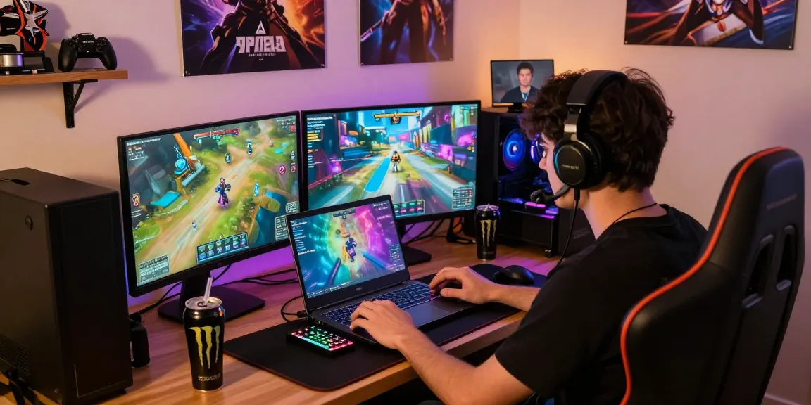 Engaging gaming environment showcasing login raja328 with player immersed in gaming action.
